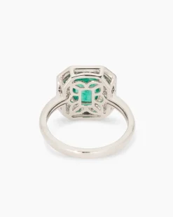 Online Ring mit Smaragd und Brillanten Ringe