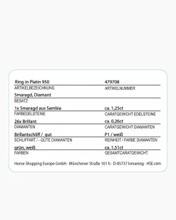Online Ring mit Smaragd und Brillanten Ringe