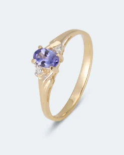 Hot Ring mit Tansanit + Brillant Ringe