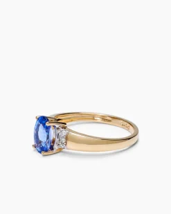 Online Ring mit Tansanit AAA & Brillanten Ringe
