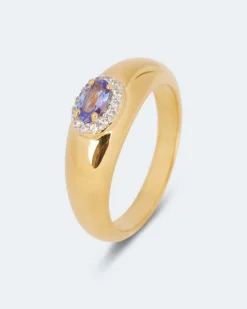 New Ring mit Tansanit AAAA Ringe