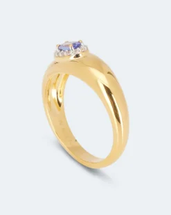 New Ring mit Tansanit AAAA Ringe