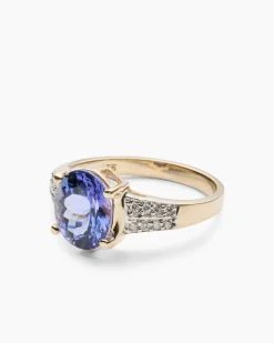 Hot Ring mit Tansanit AAAA+ Ringe