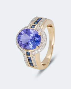 Clearance Ring mit Tansanit AAAA+ & Brillanten Ringe