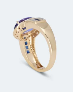 Clearance Ring mit Tansanit AAAA+ & Brillanten Ringe