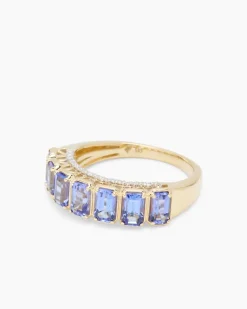 Discount Ring mit Tansanit AAAA & Brillant Ringe