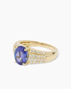 Sale Ring mit Tansanit AAAA & Brillanten Ringe