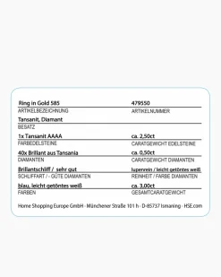 Sale Ring mit Tansanit AAAA & Brillanten Ringe
