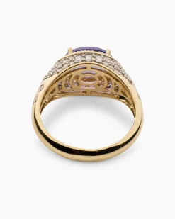 Discount Ring mit Tansanit AAAA & Brillanten Ringe