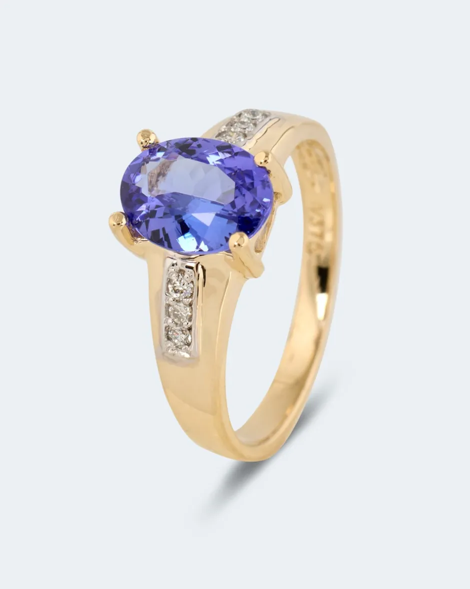 Hot Ring mit Tansanit AAAAA & Brillanten Ringe