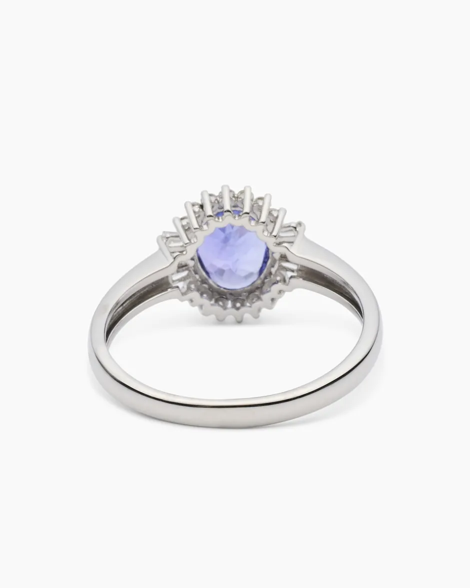 New Ring mit Tansanit AAAAA & Diamanten Ringe