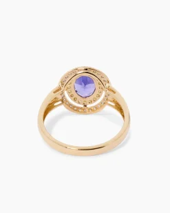 Best Ring mit Tansanit AAAAA Blaues Gold von Afrika & Brillanten Ringe