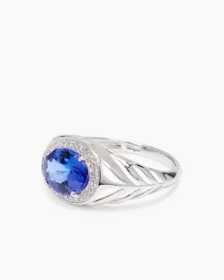 Online Ring mit Tansanit AAAAA Blaues Gold von Afrika & Brillanten Ringe