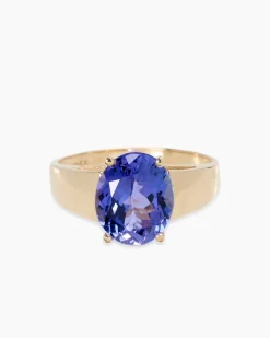 Outlet Ring mit Tansanit DeLuxe AAA+ Ringe