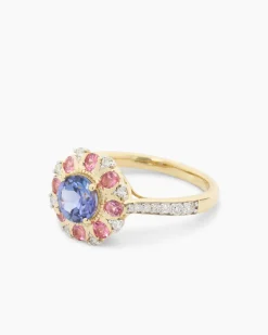 Ring mit Tansanit und Brillanten Ringe