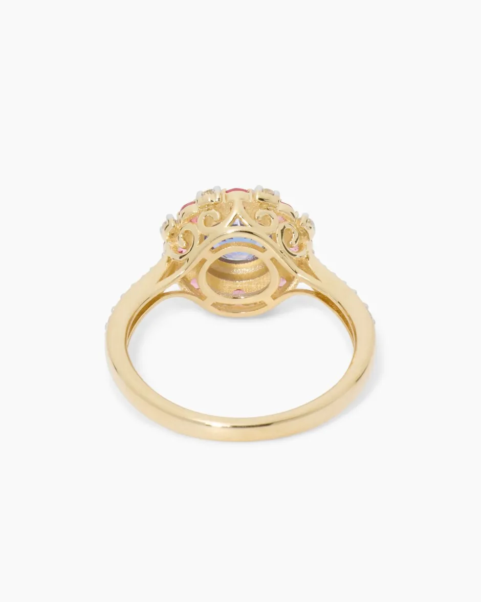 Ring mit Tansanit und Brillanten Ringe