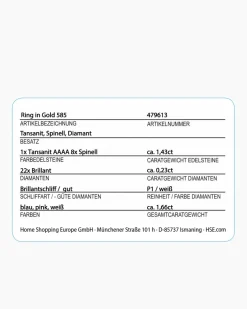 Ring mit Tansanit und Brillanten Ringe