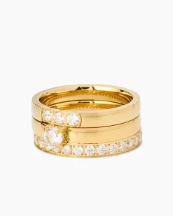 Sale Ring mit Zirkonia, 3er Set Ringe
