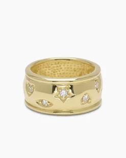 Ring "Mond & Sterne" mit Zirkonia Ringe