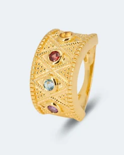 Outlet Ring Multi-Edelstein Ringe