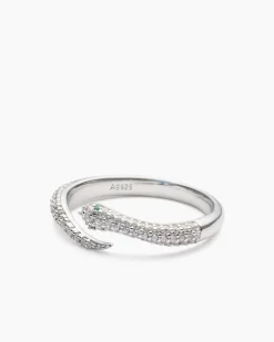 Online Ring "Schlange" mit Zirkonia Ringe