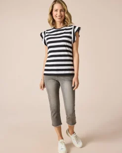 Sale Ringelshirt mit Flügelärmeln Shirts & Tops