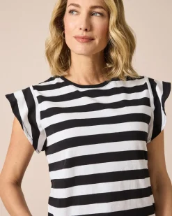 Sale Ringelshirt mit Flügelärmeln Shirts & Tops