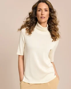 Online Rollkragenpullover kurzarm Strickware