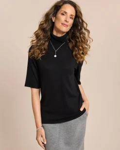 Online Rollkragenpullover kurzarm Strickware