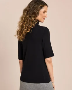 Online Rollkragenpullover kurzarm Strickware