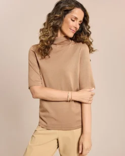 Online Rollkragenpullover kurzarm Strickware