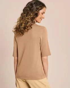 Online Rollkragenpullover kurzarm Strickware