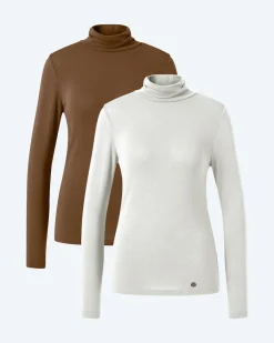 Discount Rollkragenshirt im Doppelpack Strickware