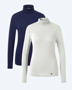 Discount Rollkragenshirt im Doppelpack Strickware