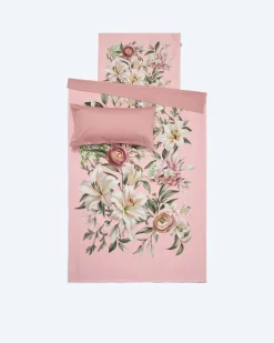 Discount Satin-Wendebettwäsche "Floral", 3tlg. Heimtextilien