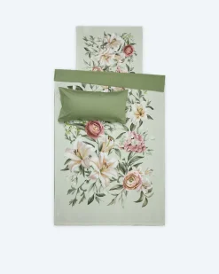 Discount Satin-Wendebettwäsche "Floral", 3tlg. Heimtextilien