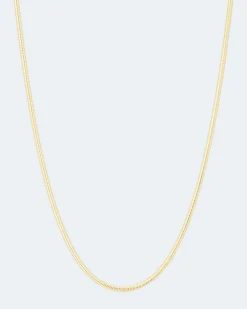 Outlet Schlangenkette mit Brillant, 0,02 ct Halsketten & Colliers