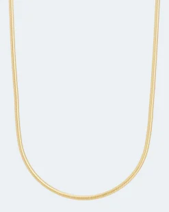 Schlangenkette mit Brillant 0,02 ct Halsketten & Colliers