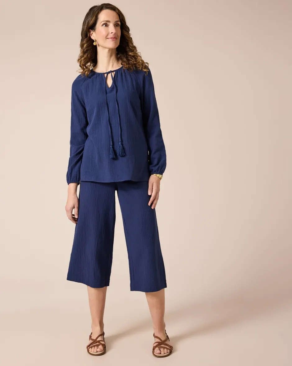 Discount 7/8-Schlupfhose aus Musselin Hosen