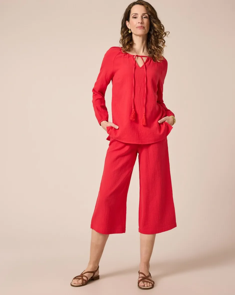 Discount 7/8-Schlupfhose aus Musselin Hosen