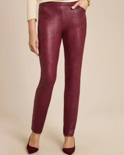 Outlet Schlupfhose in Schlangenlederoptik Hosen