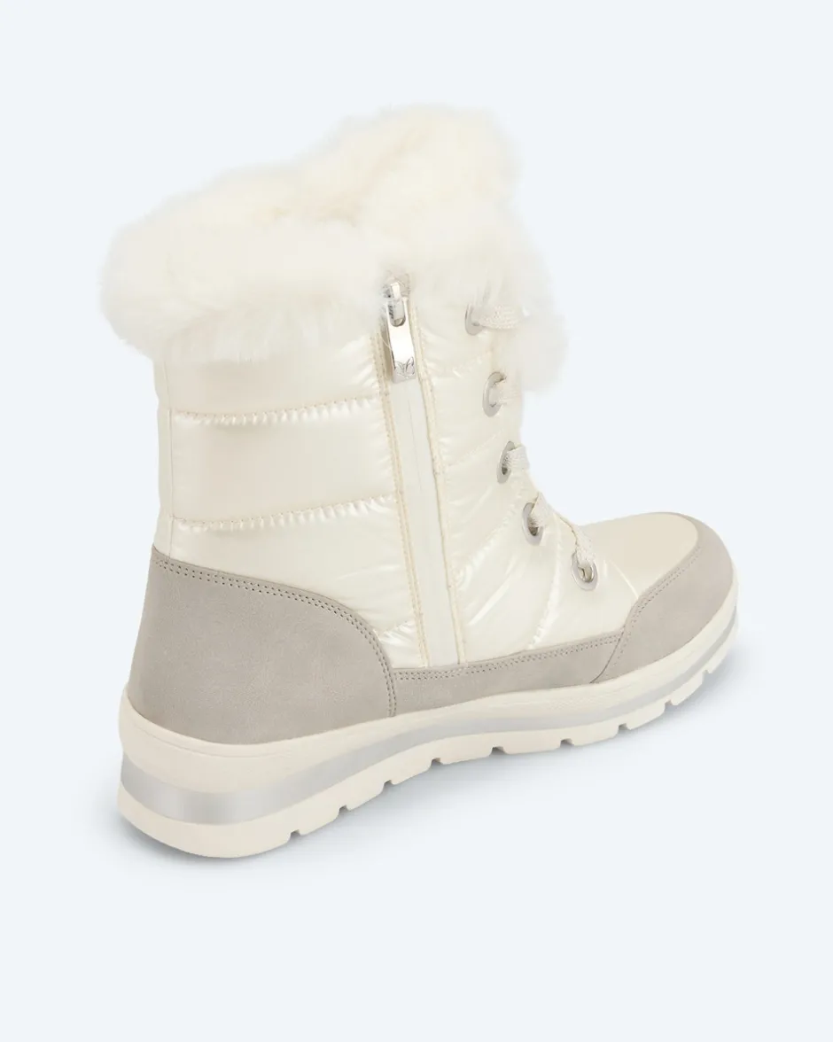 Best Schnürboot mit Fell Schuhe