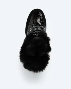 Best Schnürboot mit Fell Schuhe