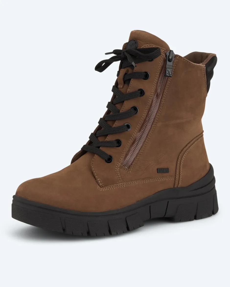 Schnürstiefel mit Zipper Schuhe