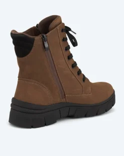 Schnürstiefel mit Zipper Schuhe