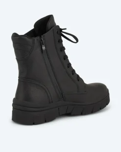 Schnürstiefel mit Zipper Schuhe