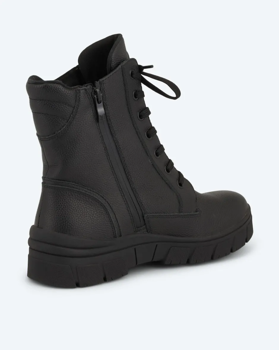 Schnürstiefel mit Zipper Schuhe