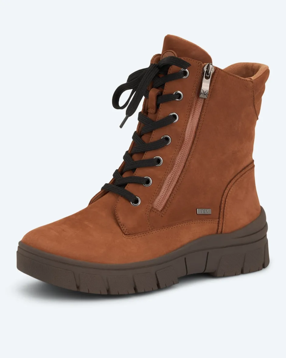 Schnürstiefel mit Zipper Schuhe