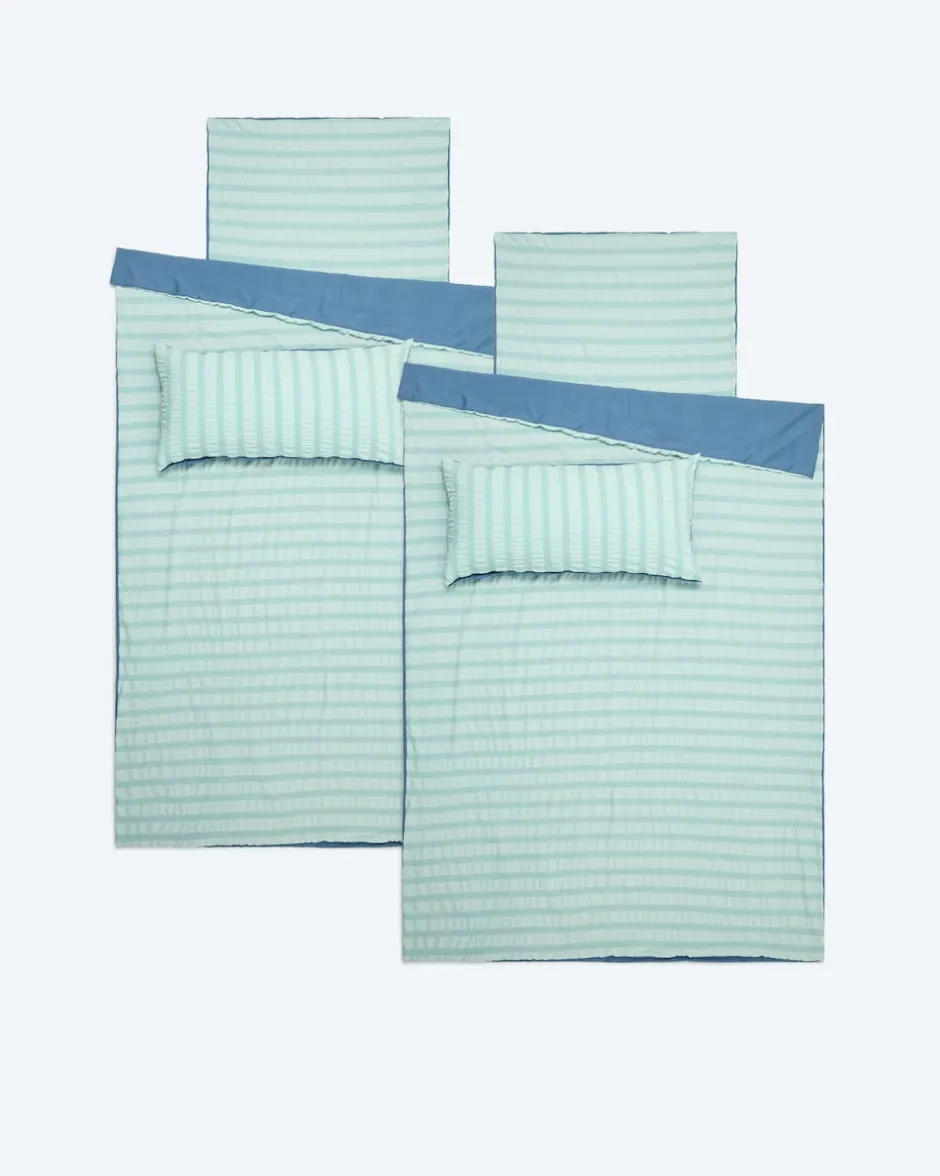 Online Seersucker Wendebettwäsche "Sia", 6tlg. Heimtextilien