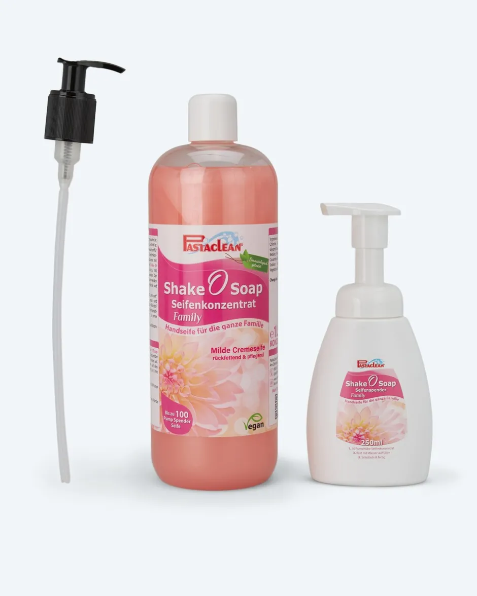 Online Shake O Soap Seifenkonzentrat + Spender Reinigen